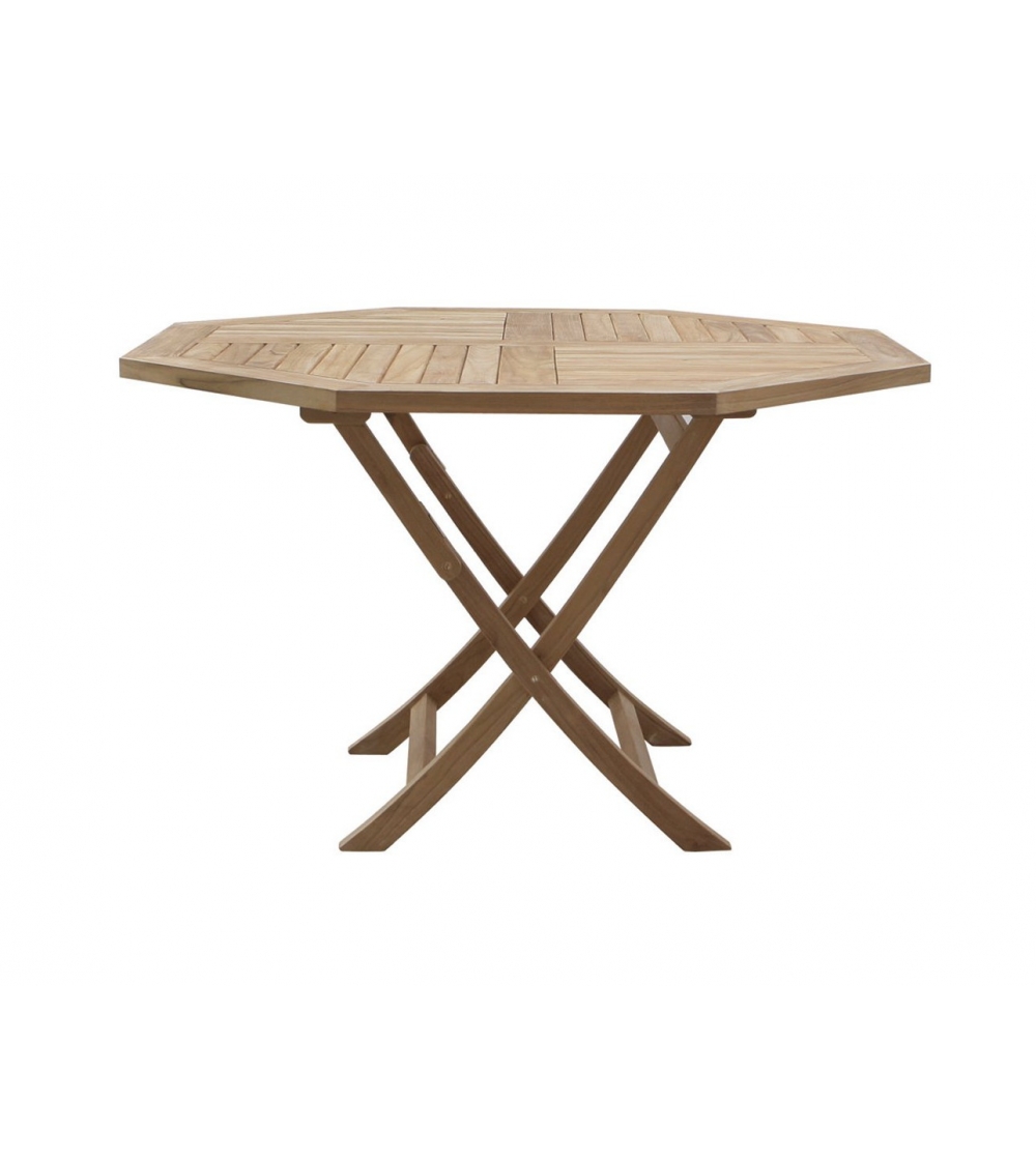 Jimbaran Moon Folding Octagonal Table - Il Giardino Di Legno