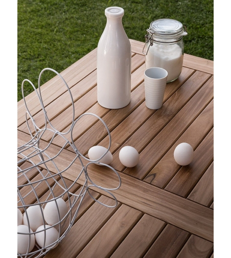 Mesa Rectangular Plegable Singaraja Moon - Il Giardino Di Legno