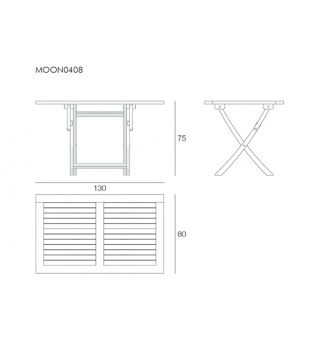 Singaraja Moon Folding Rectangular...