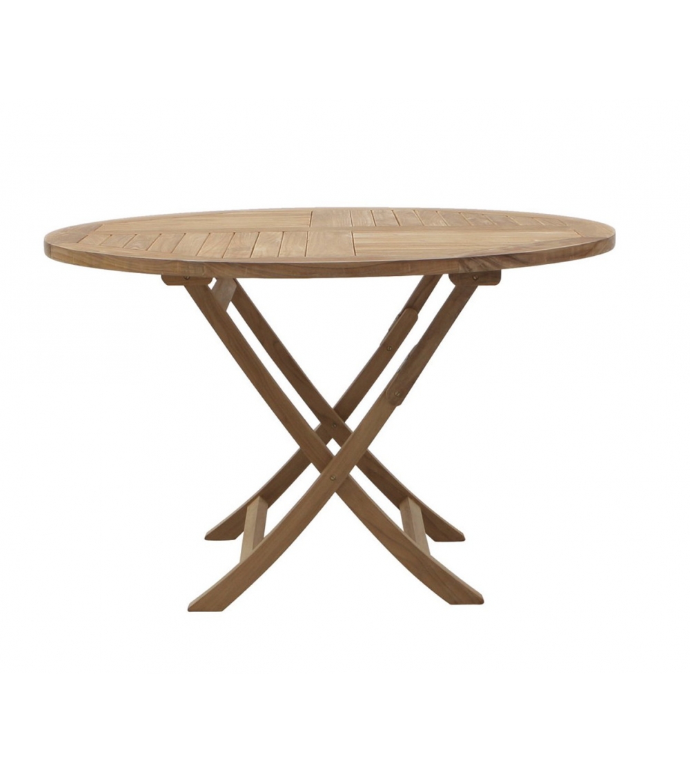 Achille Moon Round Folding Table - Il Giardino Di Legno