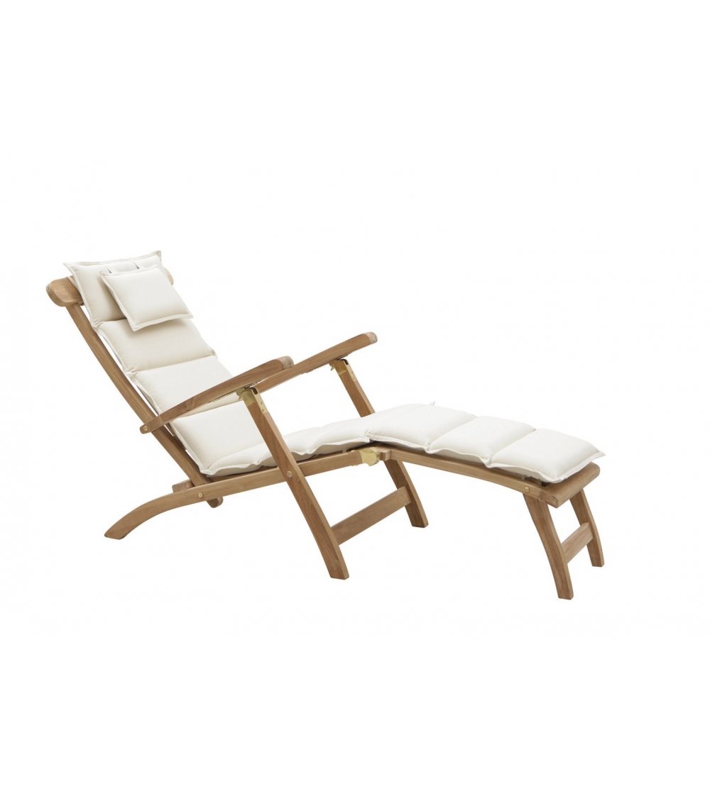 Chaise Longue Pliante Inclinable Moon - Il Giardino Di Legno