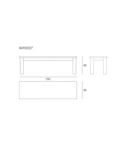 Banc De Jardin Ratio - Il Giardino Di Legno
