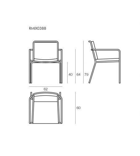 Sillón Apilable Remix - Il Giardino Di Legno