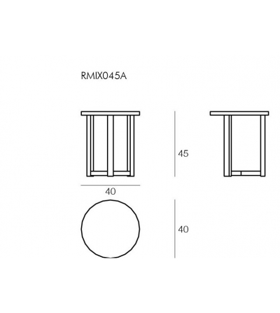 Remix Round Coffee Table - Il Giardino Di Legno 2