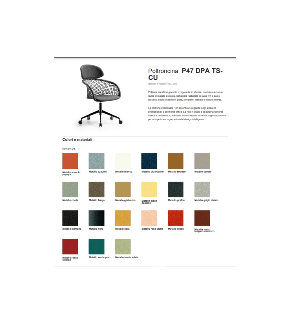 Midj - P47 DPA TS-CU Office Armchair