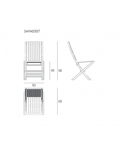 Chaise Pliante Savana - Il Giardino Di Legno