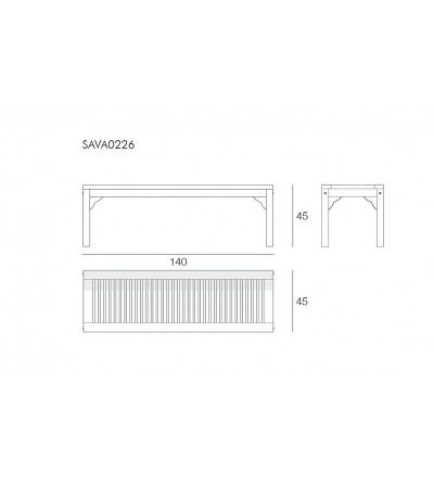 Tennis Savana Bench - Il Giardino Di Legno 2