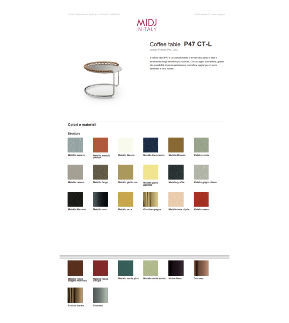 Table Basse P47 CT-L - Midj