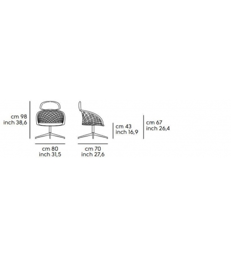 Sillón Giratorio P47 AGA GX TS-CU - Midj