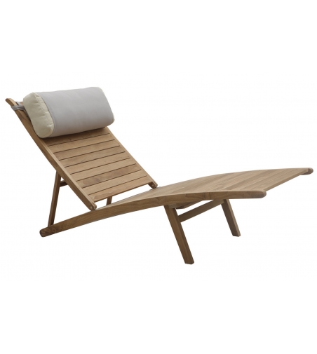 Chaise Longue Inclinable Elegance Savana - Il Giardino Di Legno