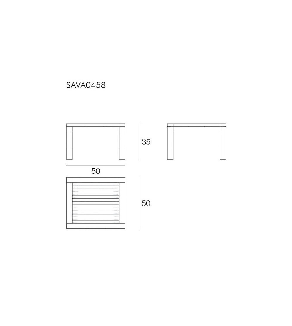 Savana Square Bar Table - Il Giardino...