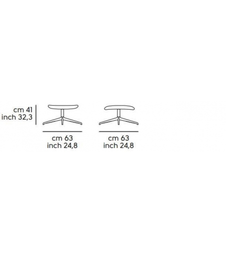 Repose-Pieds Pivotant  P47 B2 M TS - Midj