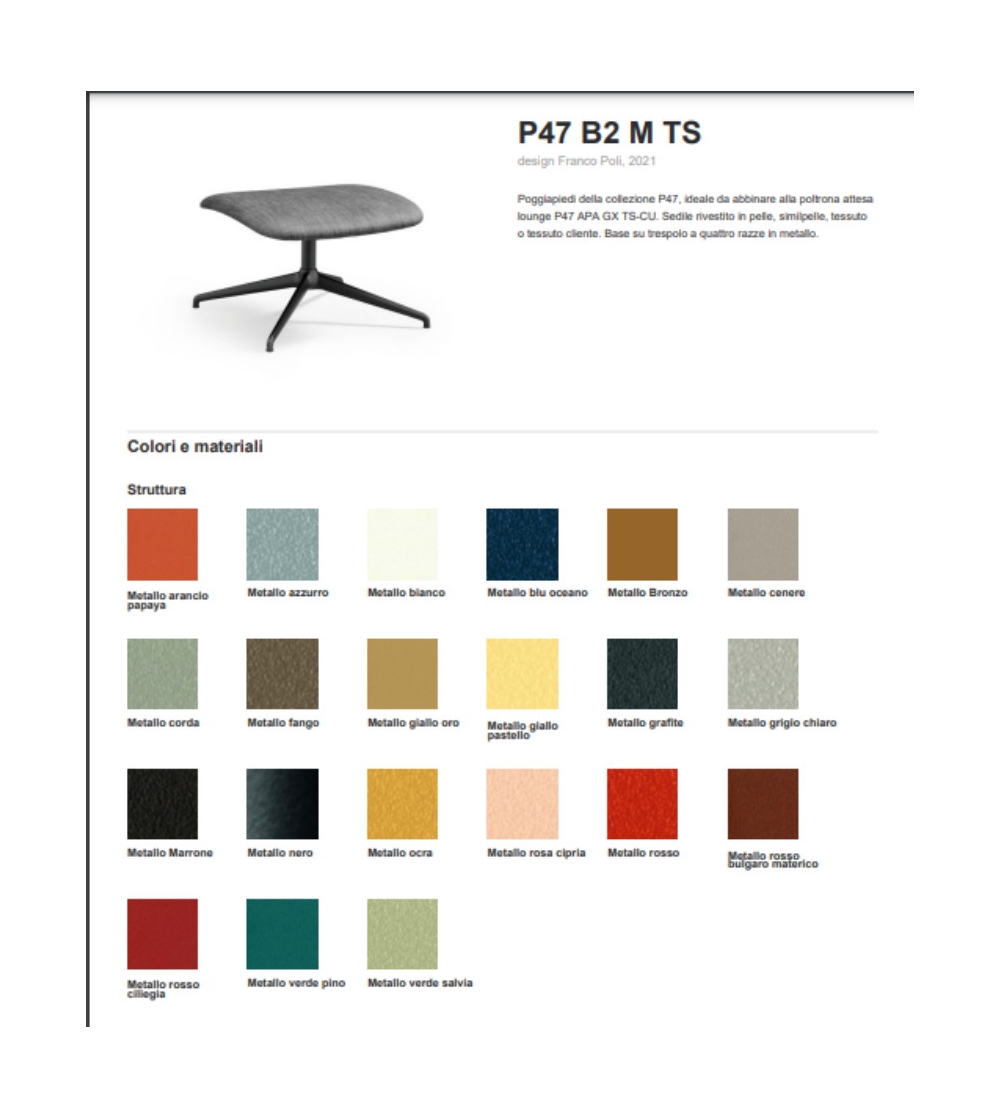 Midj - Swivel Footrest P47 B2 M TS