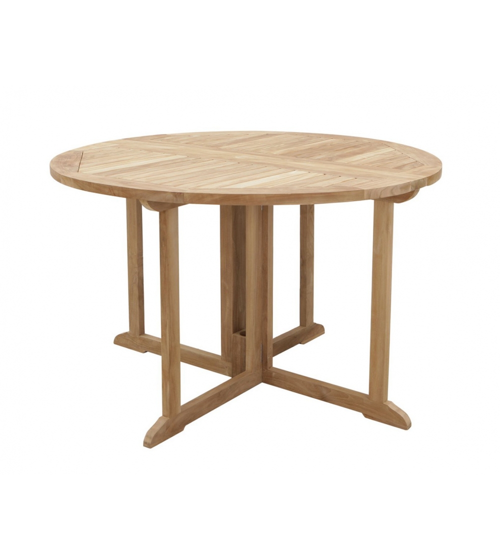 Telemaco Round Folding Table - Il Giardino Di Legno