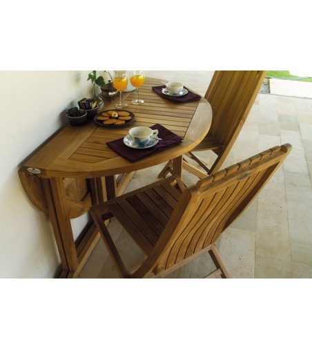 Telemaco Runder Klapptisch - Il Giardino Di Legno