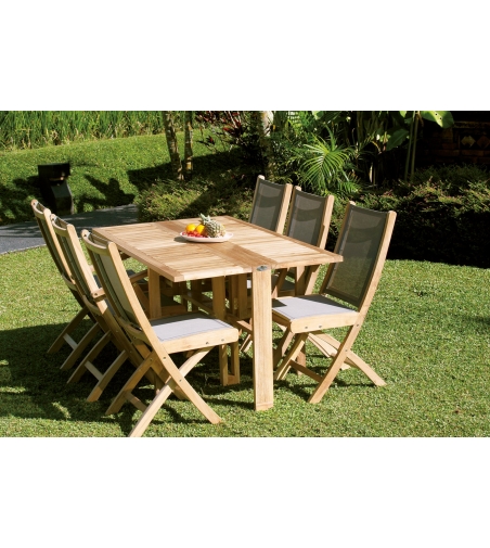 Telemaco Rectangular Folding Table - Il Giardino Di Legno