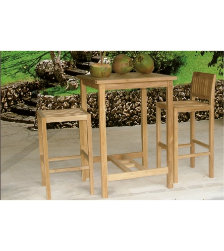 Savana Bar Square Table - Il Giardino Di Legno