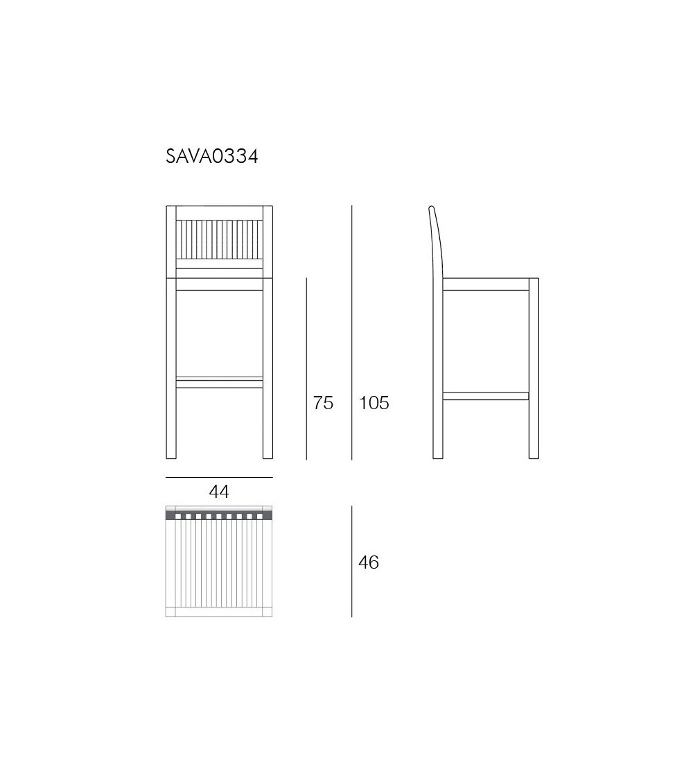 Tabouret Bar Savana - Il Giardino Di...