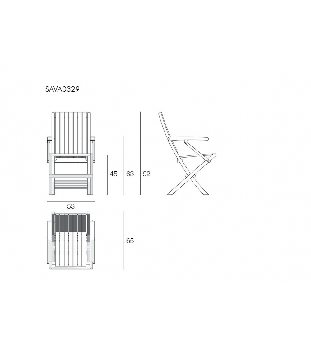Onda Klappsessel - Il Giardino Di Legno