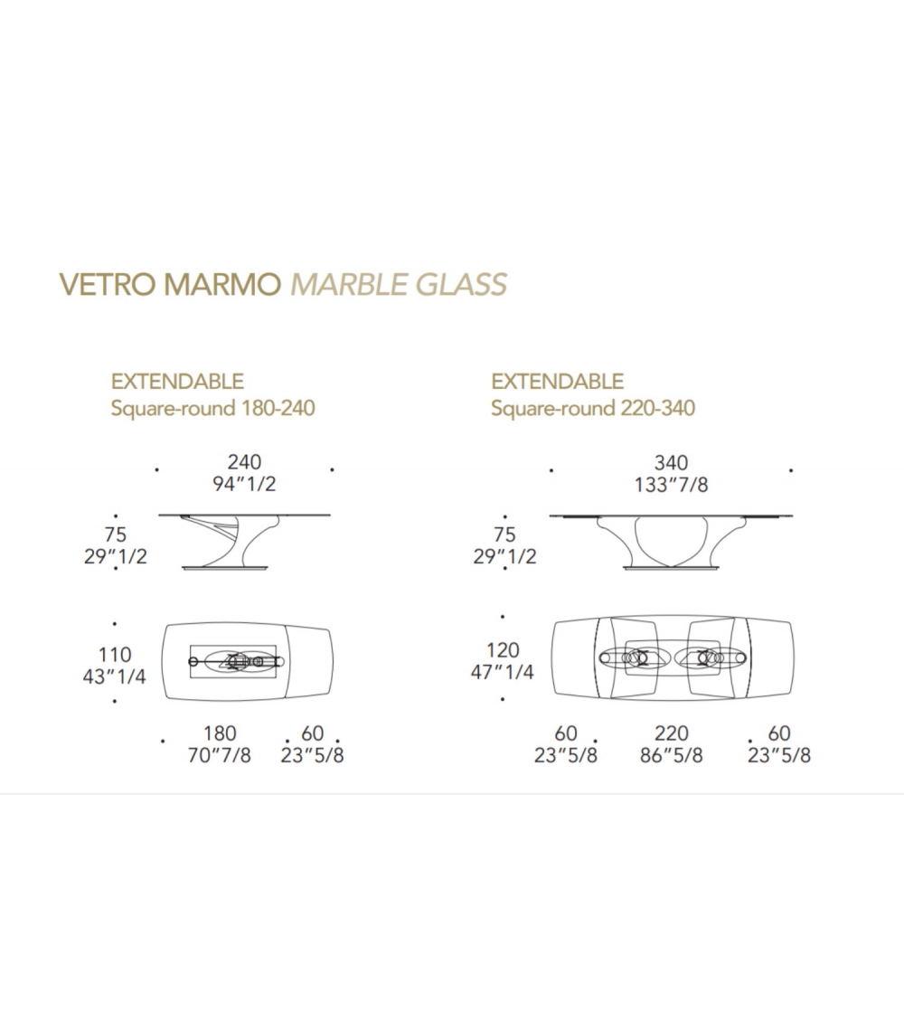 Reflex - Archimede 72 Extendable Table
