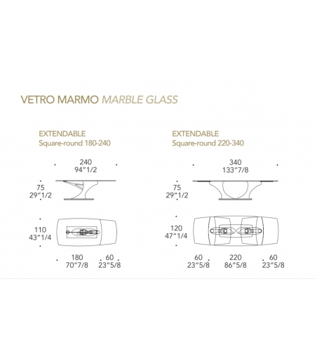 Mesa Extensible Archimede 72 - Reflex