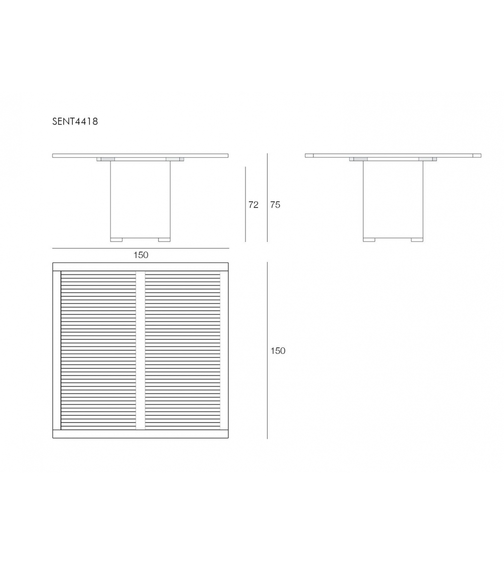 Sentosa Quadratischer Outdoor-Tisch -...