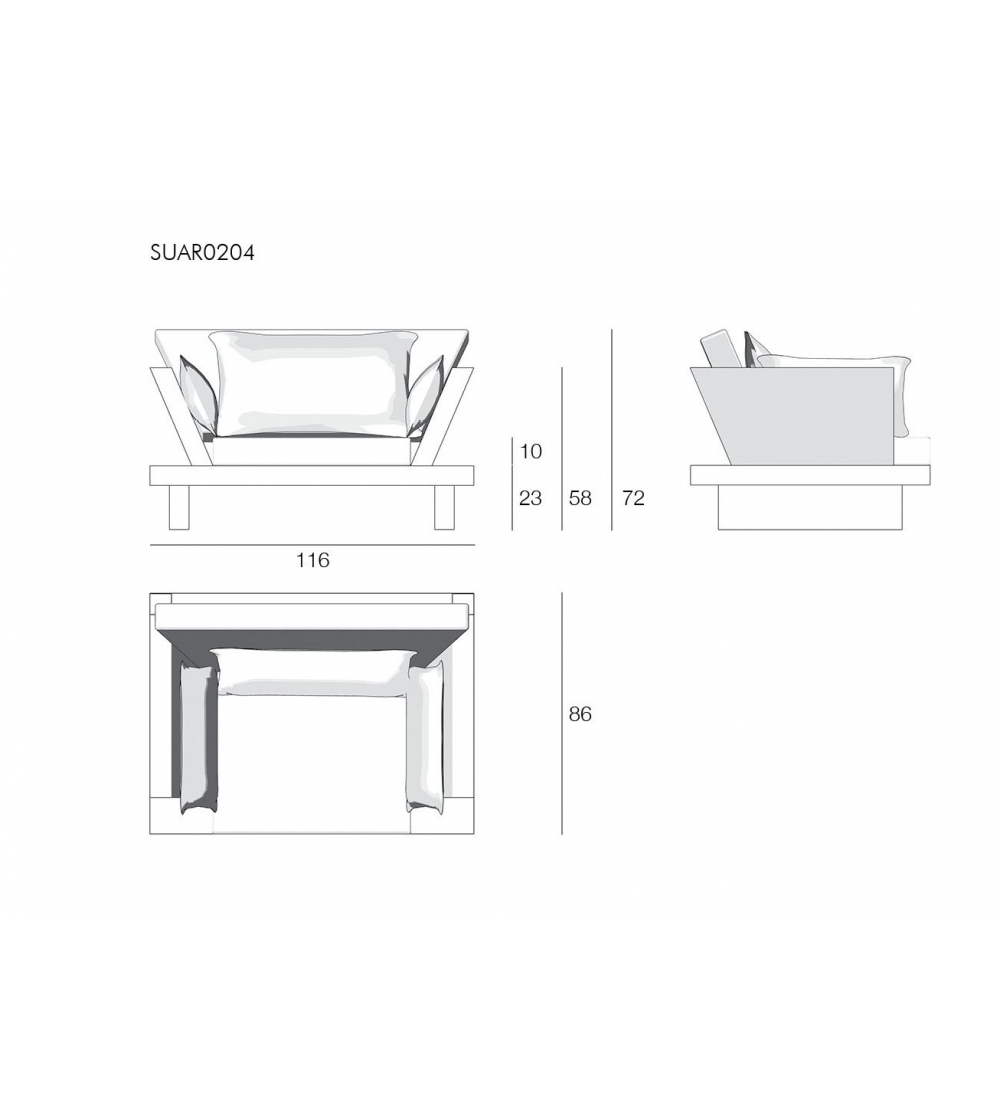 Suar Armchair - Il Giardino Di Legno