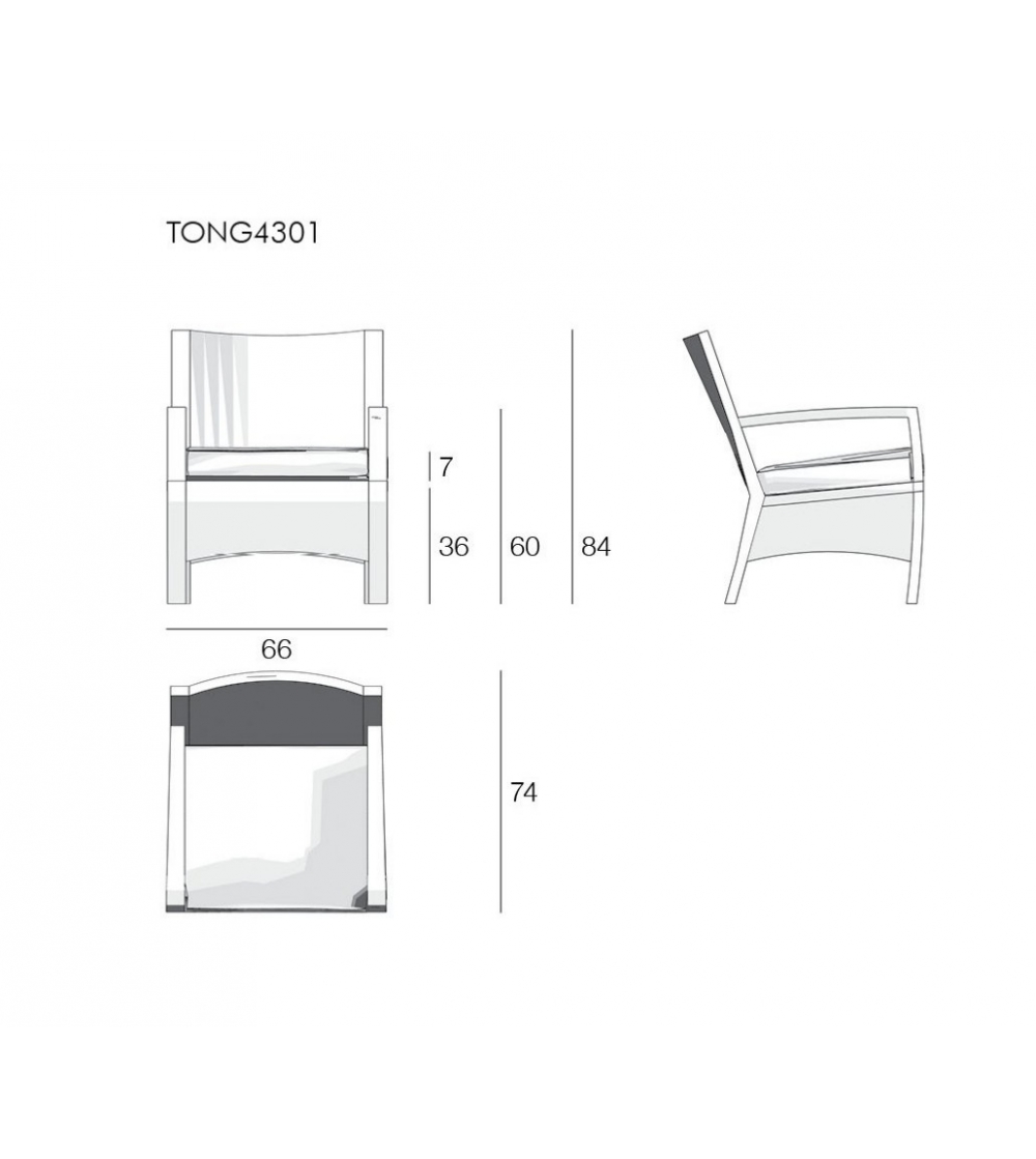 Fauteuil Tonga - Il Giardino Di Legno