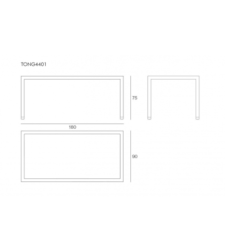 Mesa Rectangular Tonga - Il Giardino Di Legno