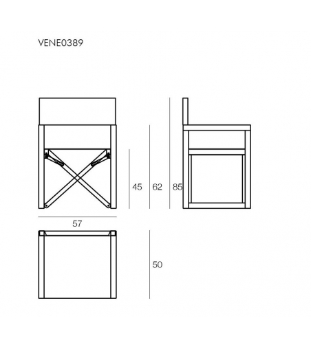 Venezia Director Chair  - Il Giardino Di Legno