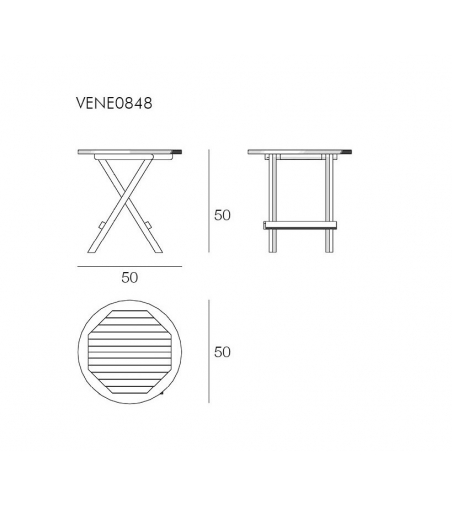 Venezia Runder Couchtisch - Il Giardino Di Legno