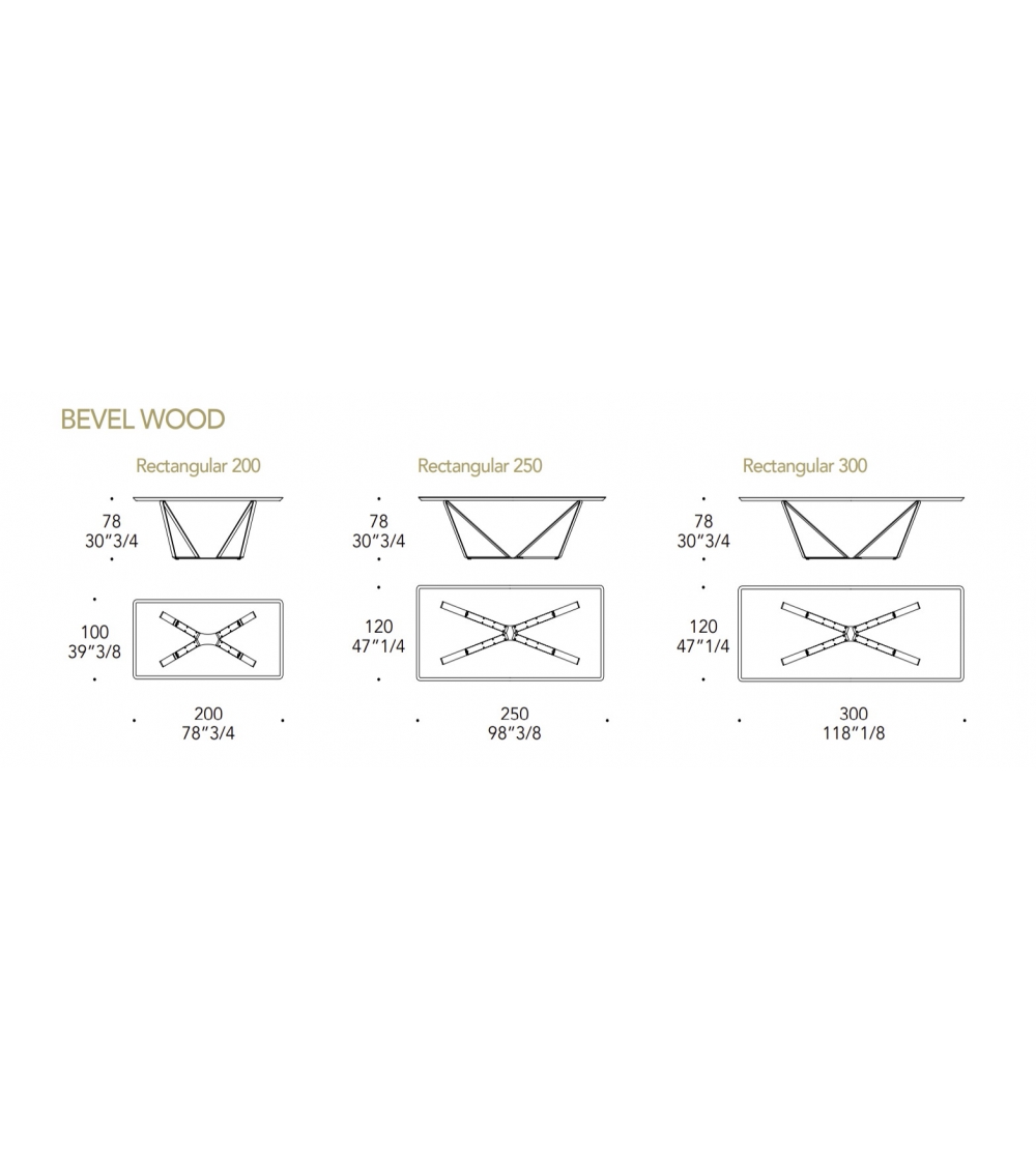 Tavolo Papillon 72 Bevel - Reflex