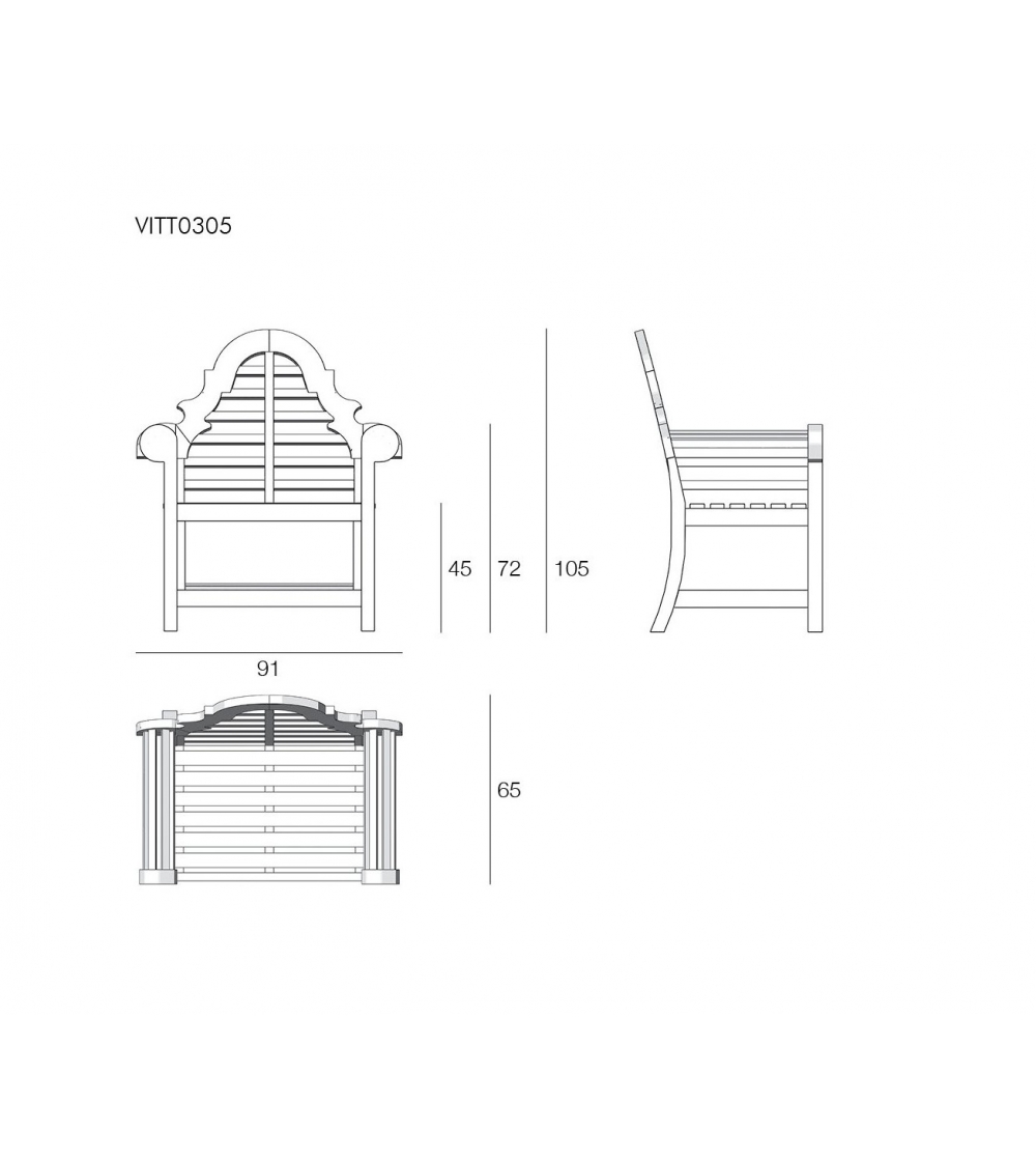 Vittoria Armchair - Il Giardino Di Legno
