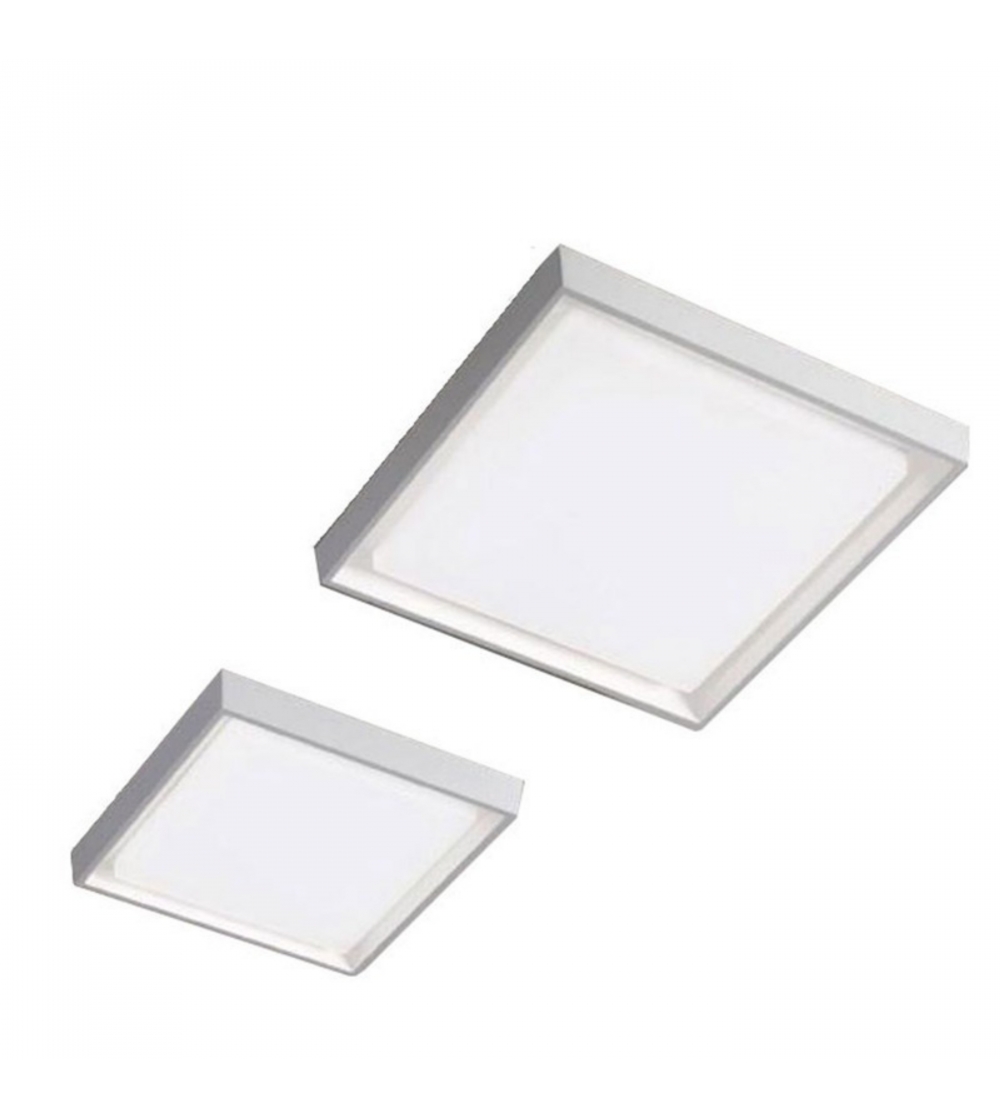 Ceiling Lamp Square Alu - Zafferano