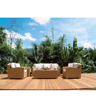 Waikiki Rechteckiger Couschtisch  - Il Giardino Di Legno 2