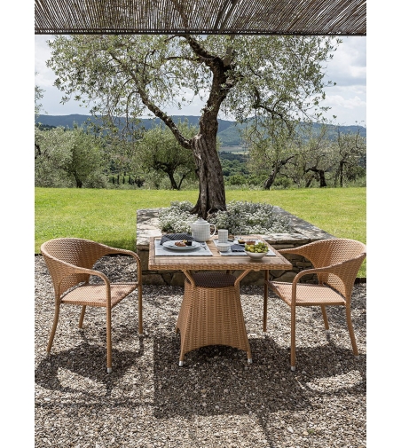 Waikiki Square Table - Il Giardino Di Legno