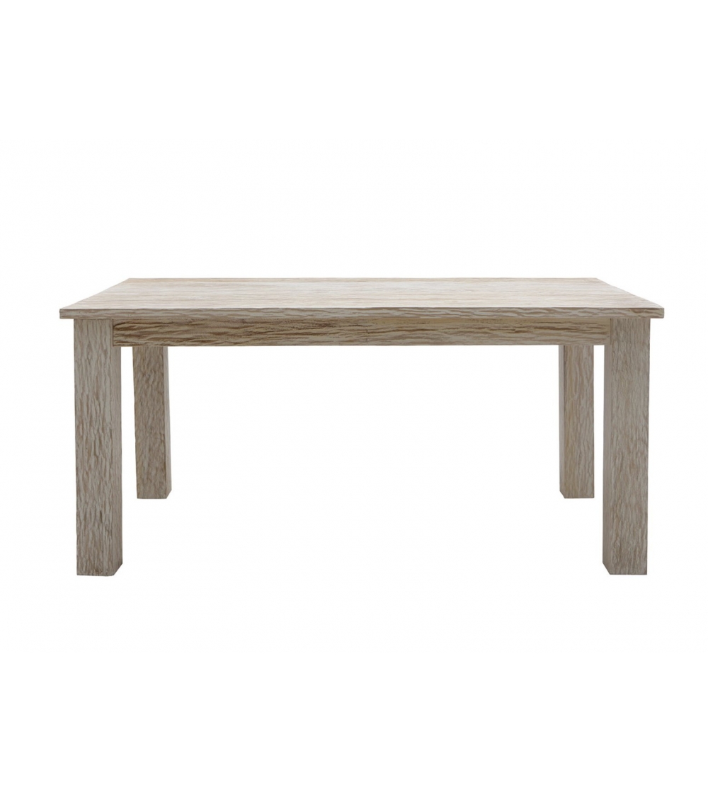 Mesa Maciza Rectangular White Sand - Il Giardino Di Legno