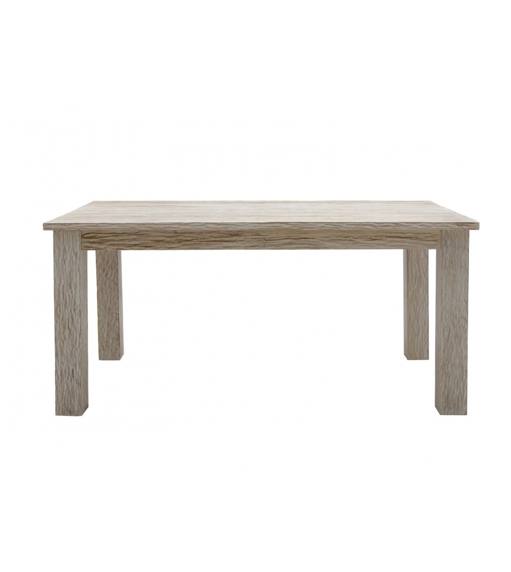 Table Rectangulaire Solide White Sand - Il Giardino Di Legno