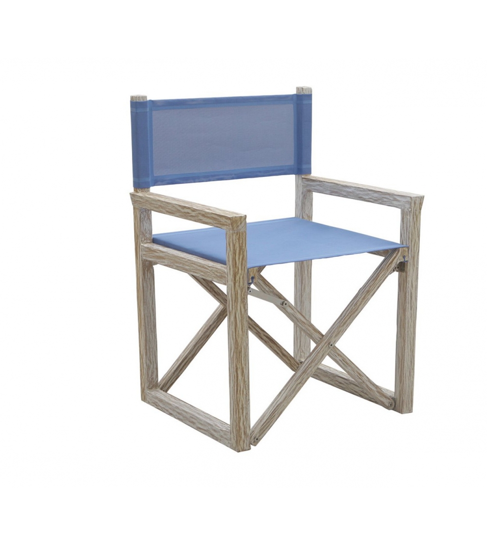 White Sand Director Chair - Il Giardino Di Legno