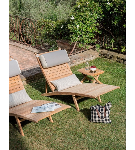 Kaki Folding Coffee Table - Il Giardino Di Legno