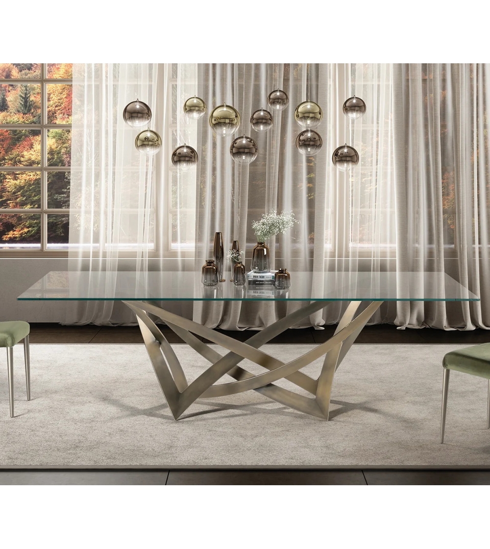 Mesa de comedor redonda de cristal, mesa de cocina con parte superior de  vidrio templado transparente y 4 patas cromadas doradas, mesa de comedor
