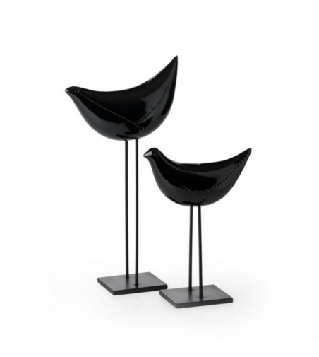 Aldo Londi Bitossi Ceramiche Pair of Black Birds