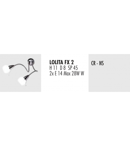 Faretto Da Parete Con 2 Luci Lolita FX2 - Febo Irilux