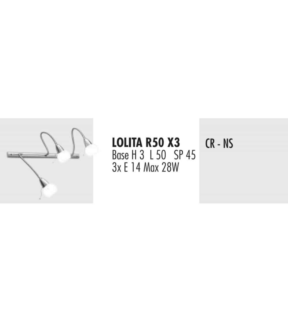 Lampada Da Parete Lolita R50X3 - Febo...