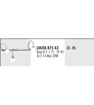 Lámpara De Pared Lolita R75X3 - Febo Irilux 2