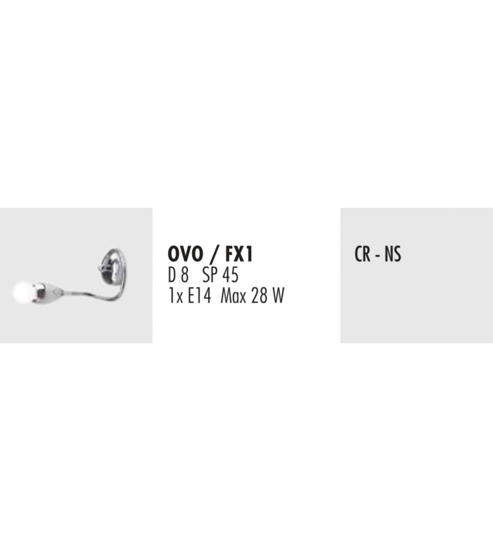 Lampada Da Parete Ovo FX1 - Febo Irilux