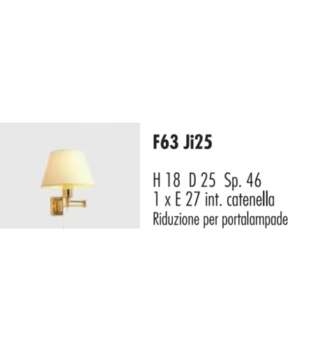 Applique In Ottone Bridge F63 / JI25 - Febo Irilux
