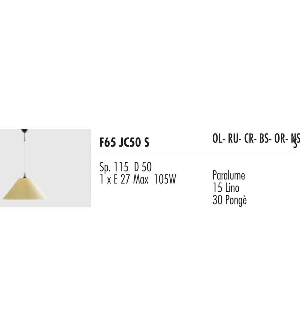 Lampe À Suspension Bridge F65 / JC50S...
