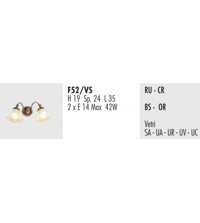 Wall Lamp Tulip Smerli F52 / VS - Febo Irilux 2