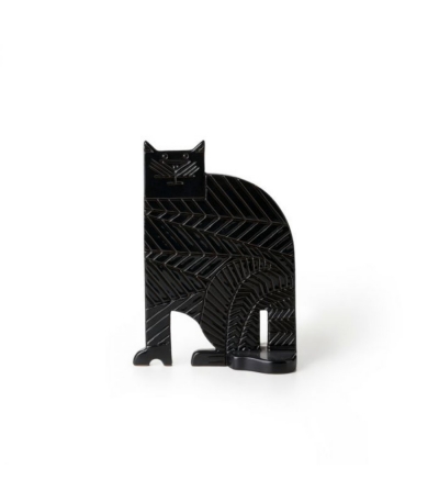 Bitossi Ceramiche Gatto Seduto Nero Aldo Londi